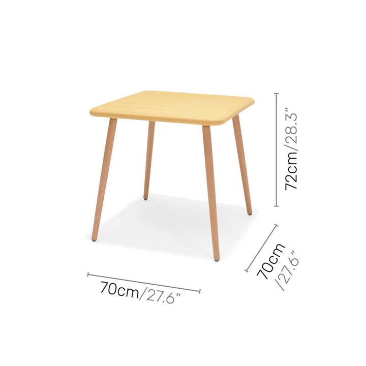 Nassau Square Table (Yellow) - Quick Ship