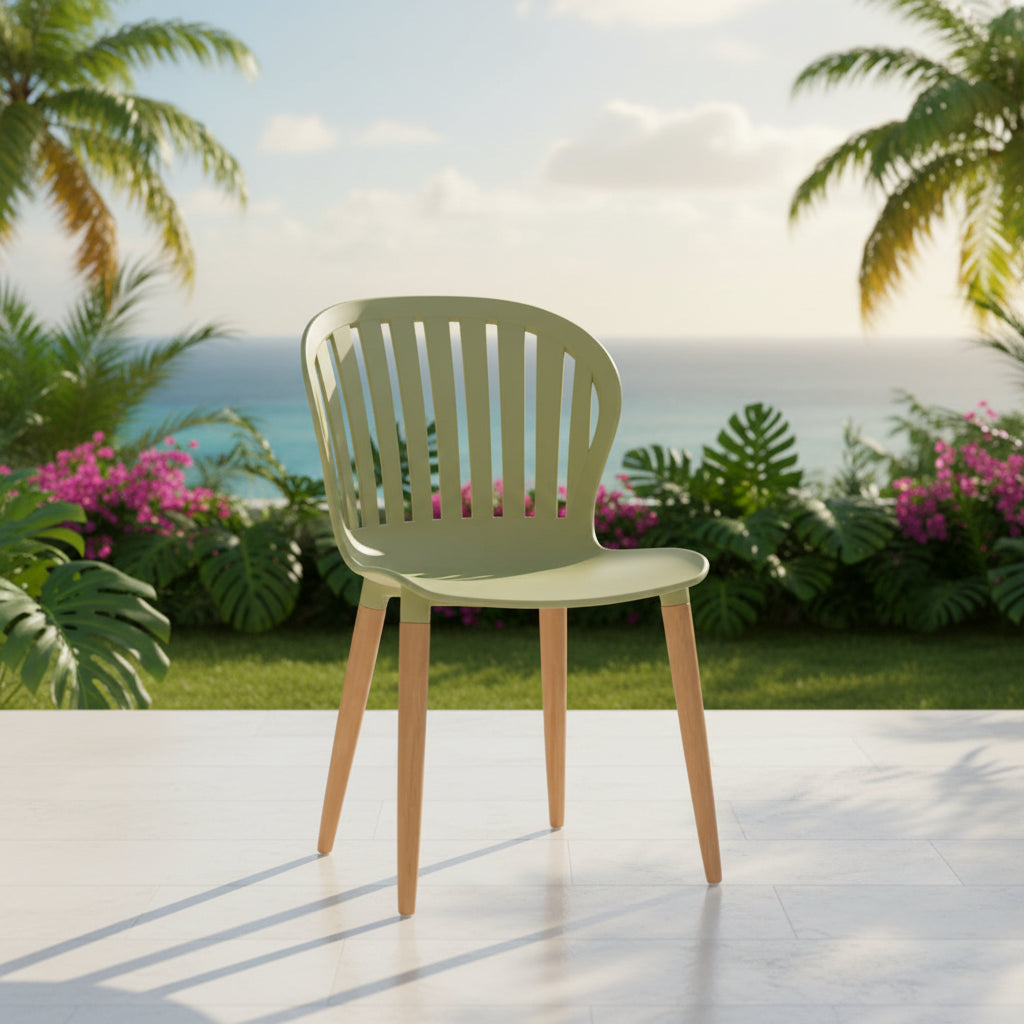 Nassau Dining Side Chair (Green) - Quick Ship