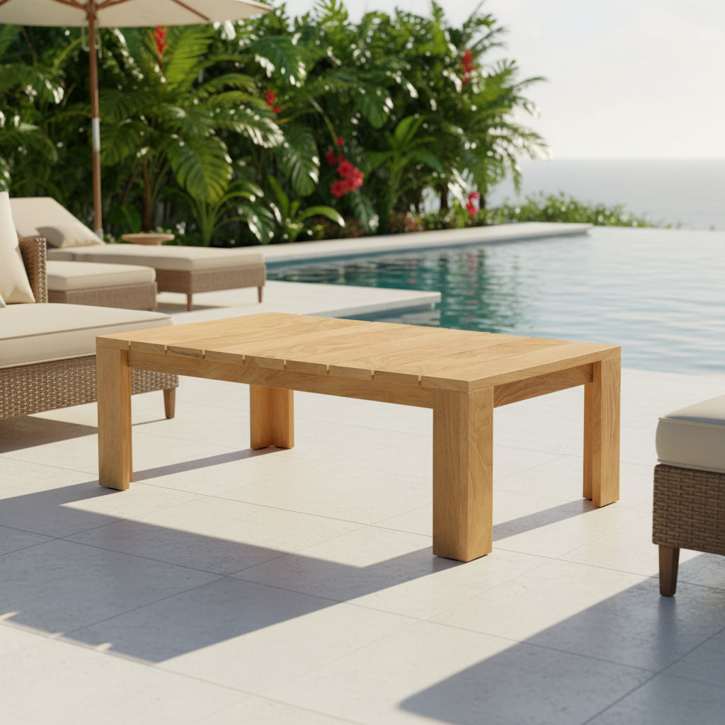 Gala Rectangular Low Coffee Table - Quick Ship