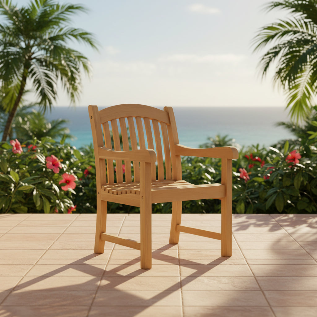 Sumbawa Teak Arm Chair - Quick Ship