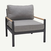 Amber Lounge Arm Chair (Dark) - Quick Ship