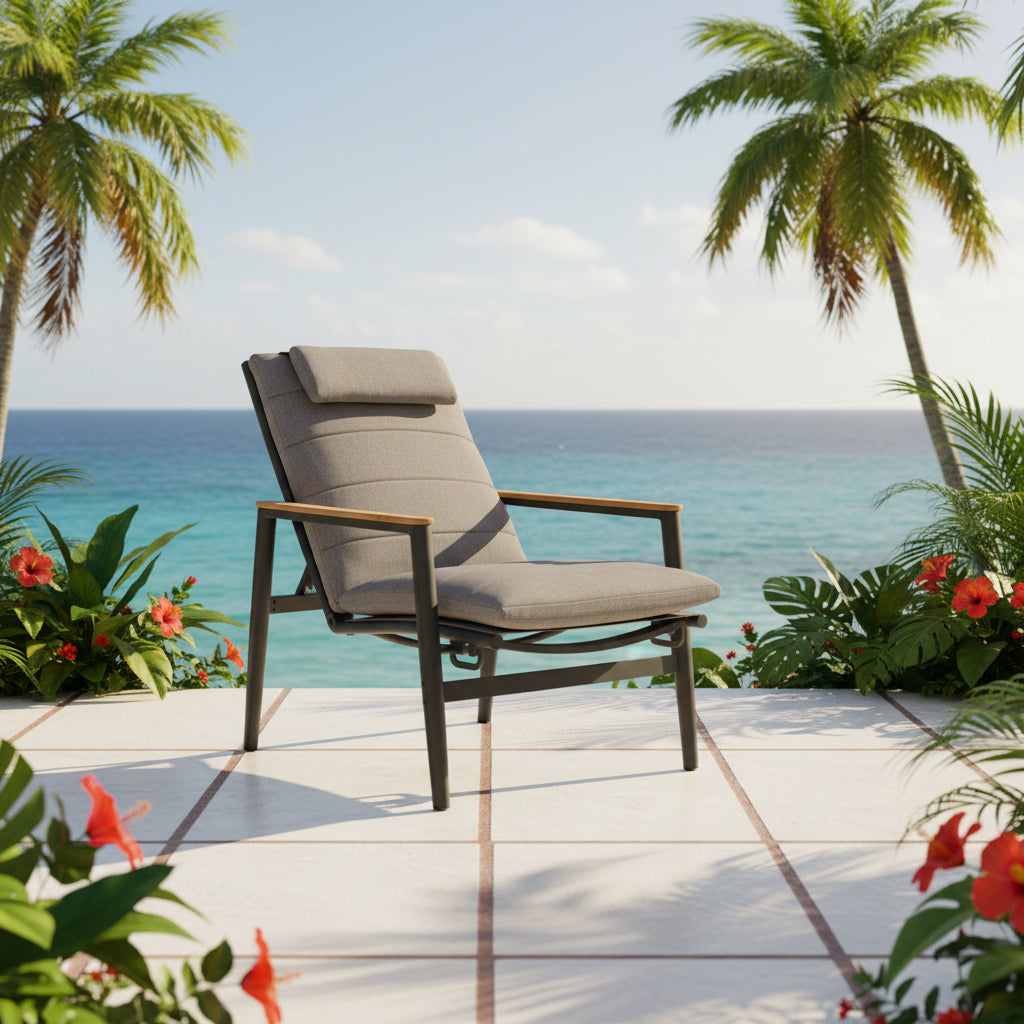 Topaz Recliner Lounge Chair (Dark) - Quick Ship