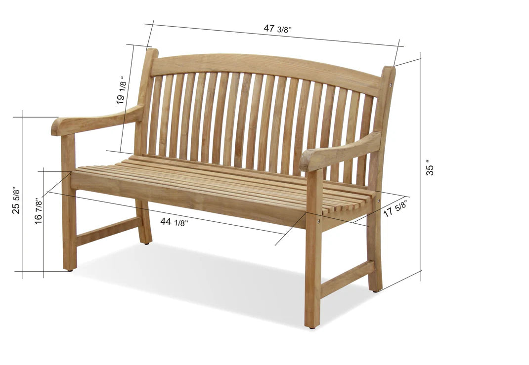 Sumbawa Teak Wood Bench - Quick Ship
