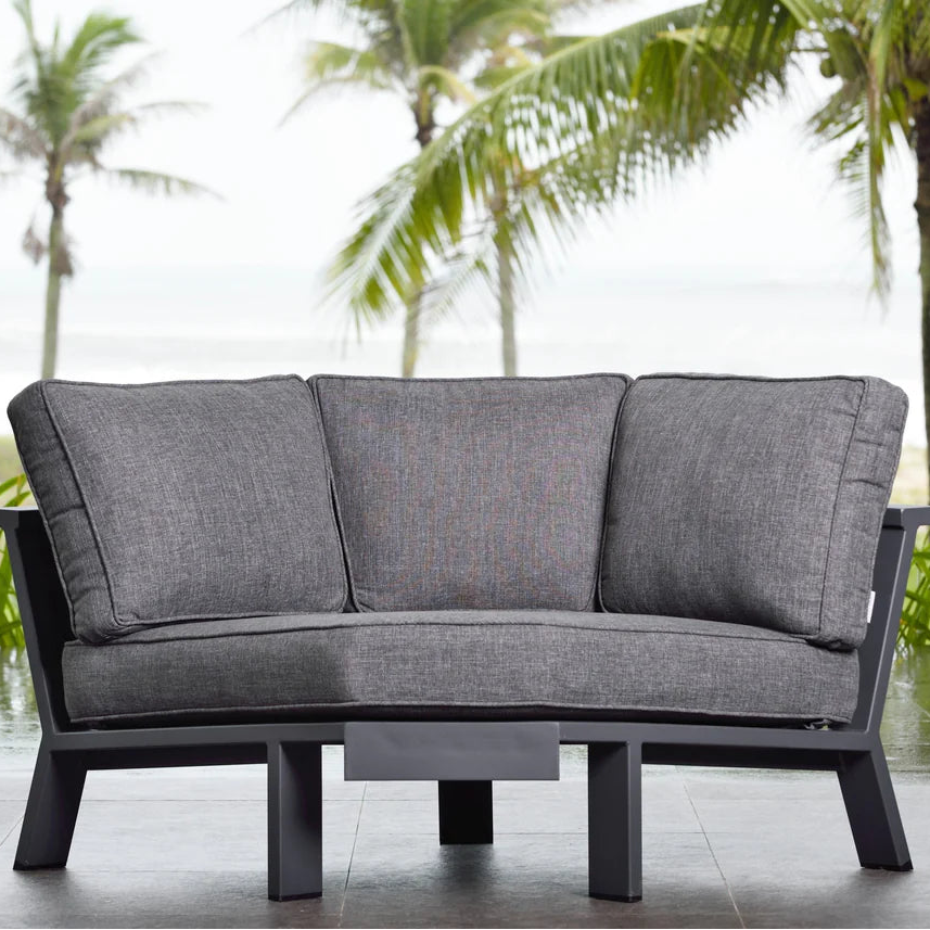 Palau Sectional Corner Sofa (Dark) - Quick Ship