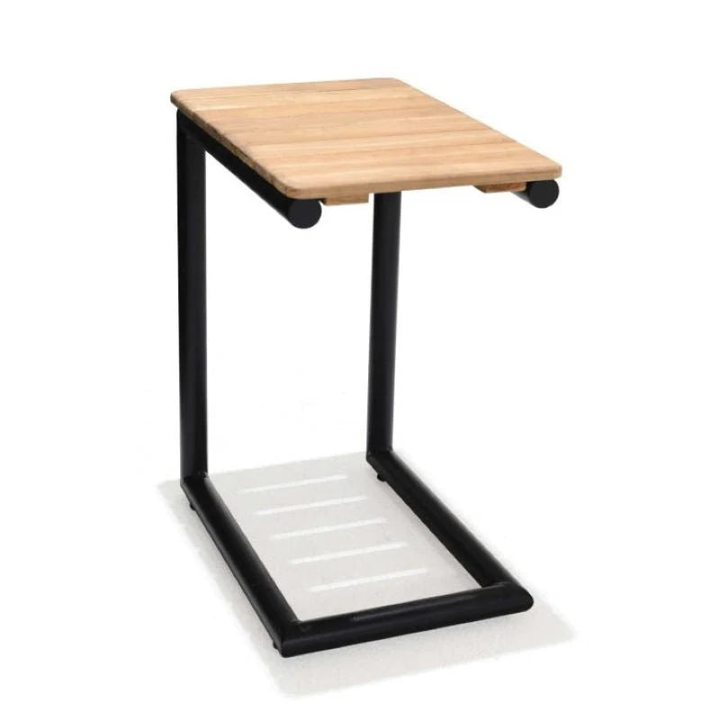 Portals C-shaped Side Table (Dark) - Quick Ship
