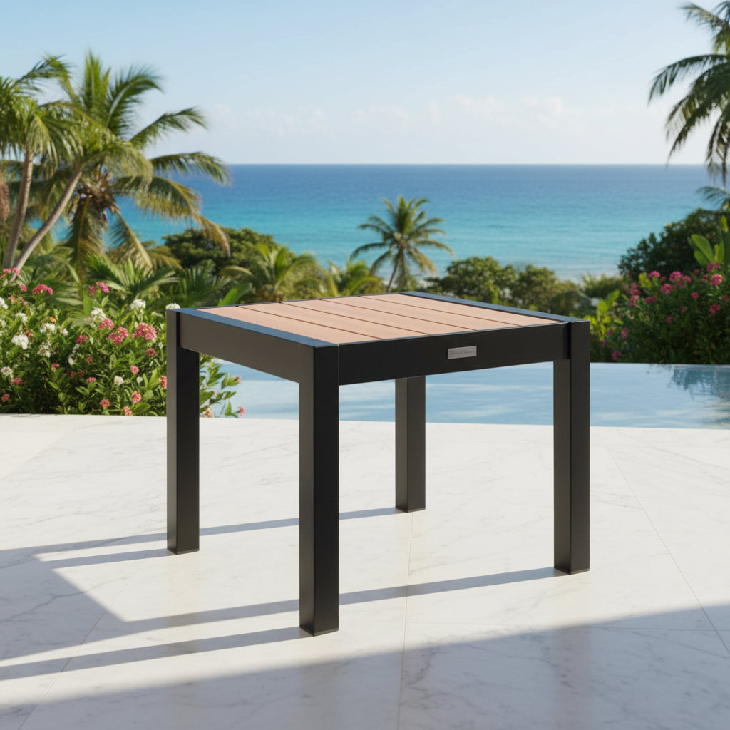 Panama Pool Side Table (Black) - Quick Ship