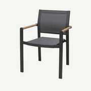 Amber Stacking Dining Arm Chair - Quick Ship