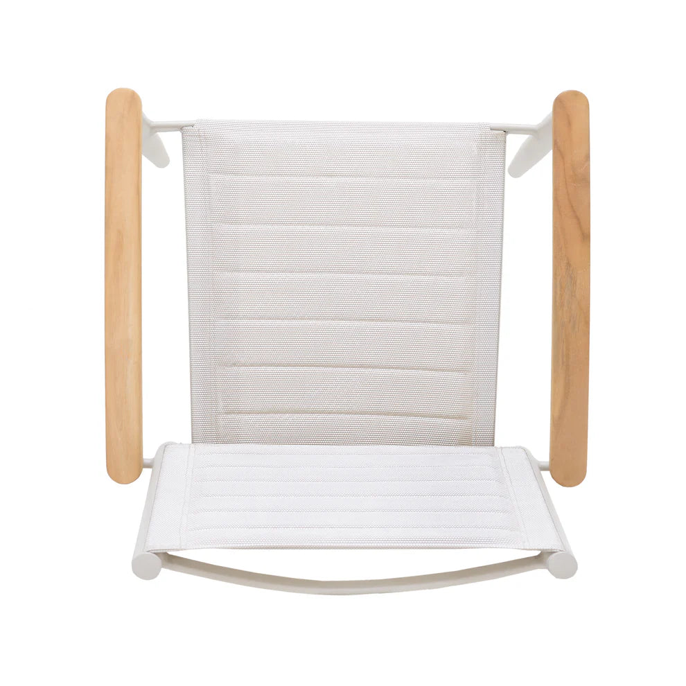 Portals Aluminum Stacking Arm Chair (Light) - Quick Ship