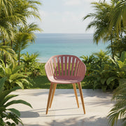 Nassau Dining Arm Chair (Pink) - Quick Ship