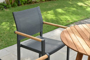 Amber Stacking Dining Arm Chair - Quick Ship
