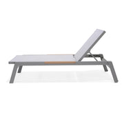 Panama Sun Lounger (Grey) - Quick Ship