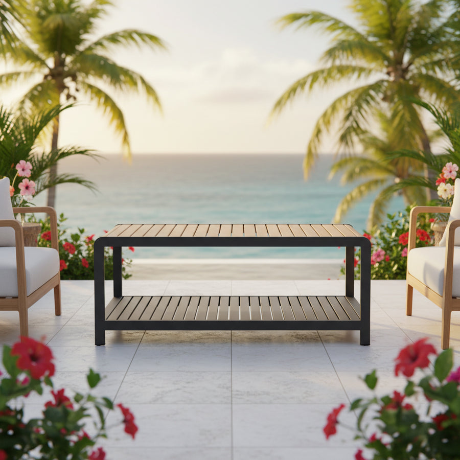 Amber Rectangular Coffee Table - Quick Ship