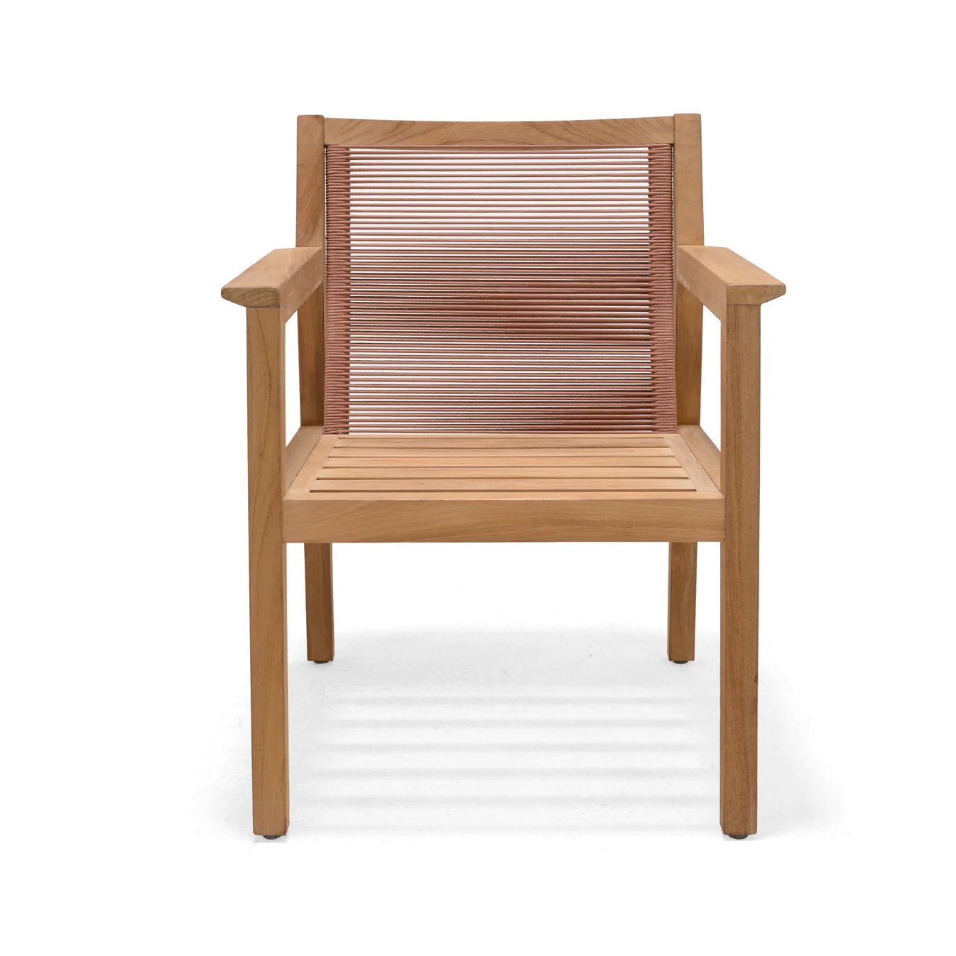Agate Terracota Rope Arm Chair Premium Finish - Quick Ship