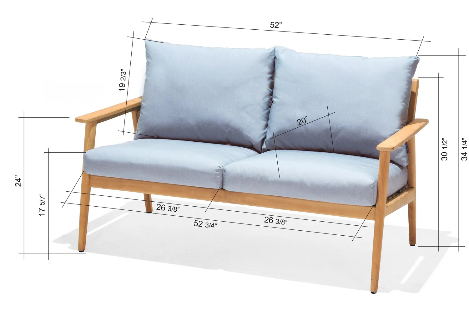 Eve 2 Seater Sofa - Quick Ship