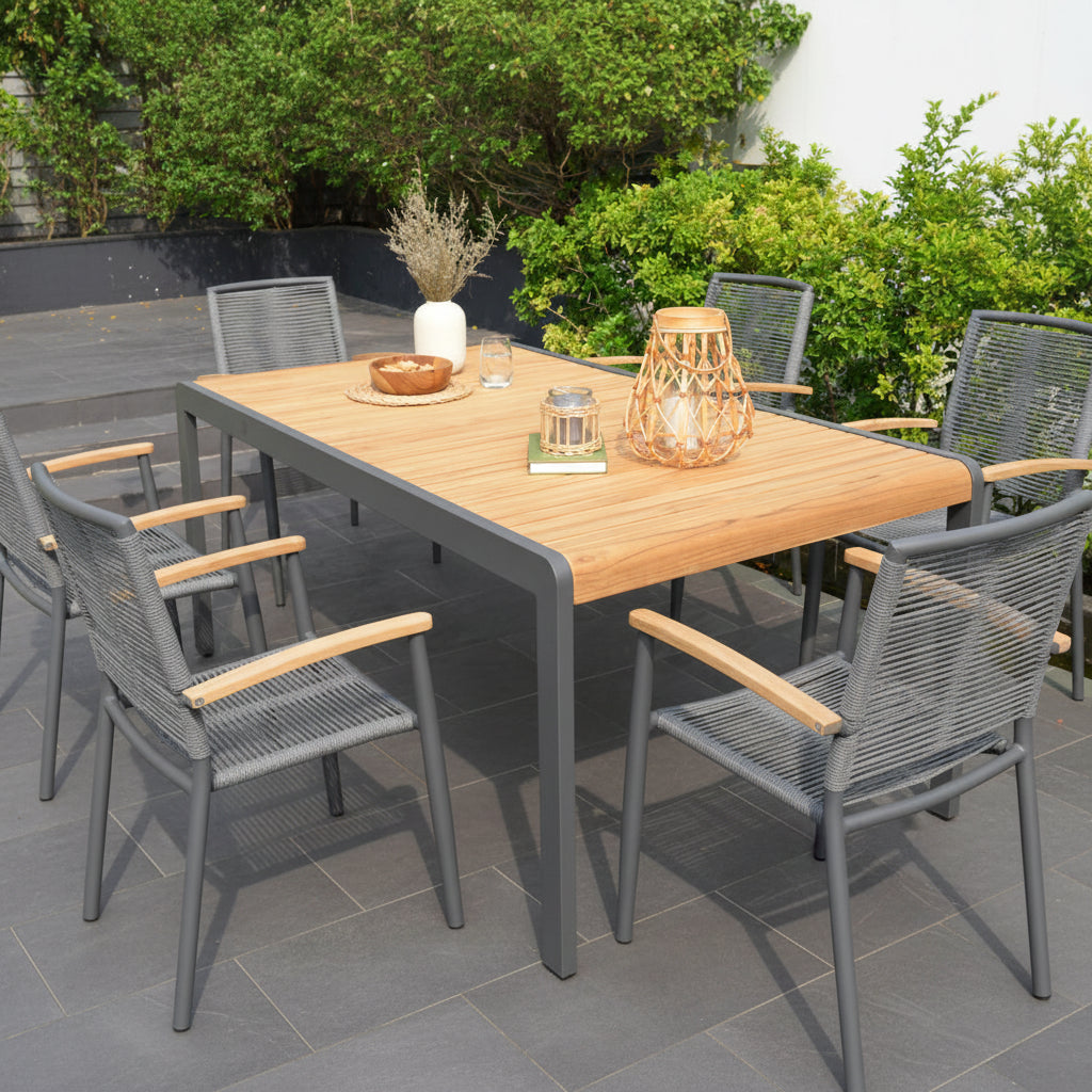 Amber Rectangular Dining Table - Quick Ship