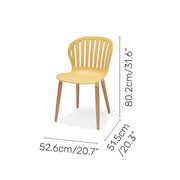 Nassau Dining Side Chair (Yellow) - Quick Ship
