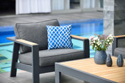 Palau Lounge Arm Chair (Dark) - Quick Ship