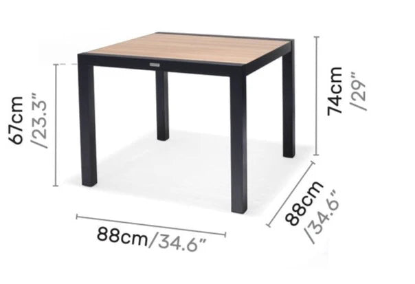 Panama Pool Side Table (Grey) - Quick Ship