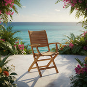Palu Folding Arm Chair - Quick Ship