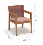 Agate Terracota Rope Arm Chair Premium Finish - Quick Ship