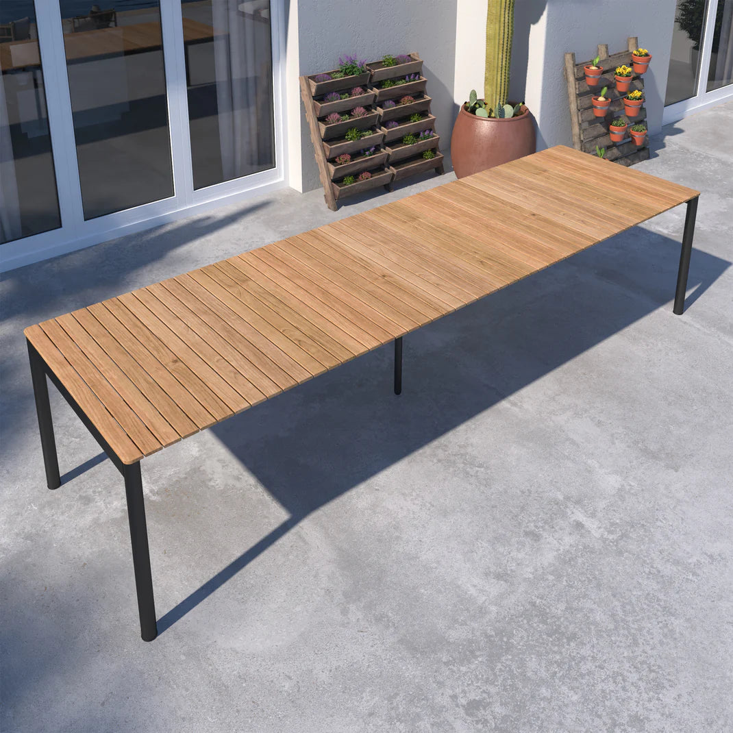 Topaz Rectangular Extendable Dining Table - Quick Ship