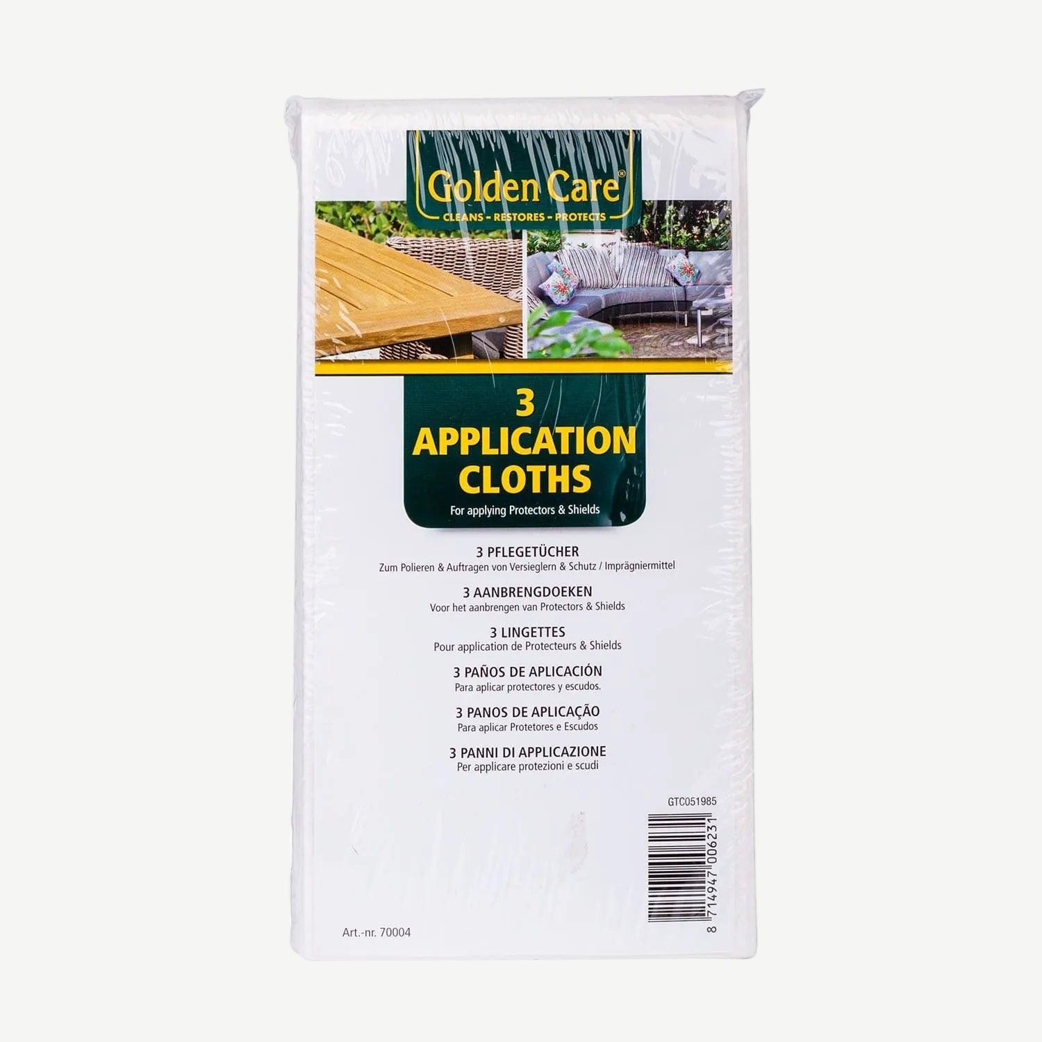 Application Cloth White Set - Golden Care