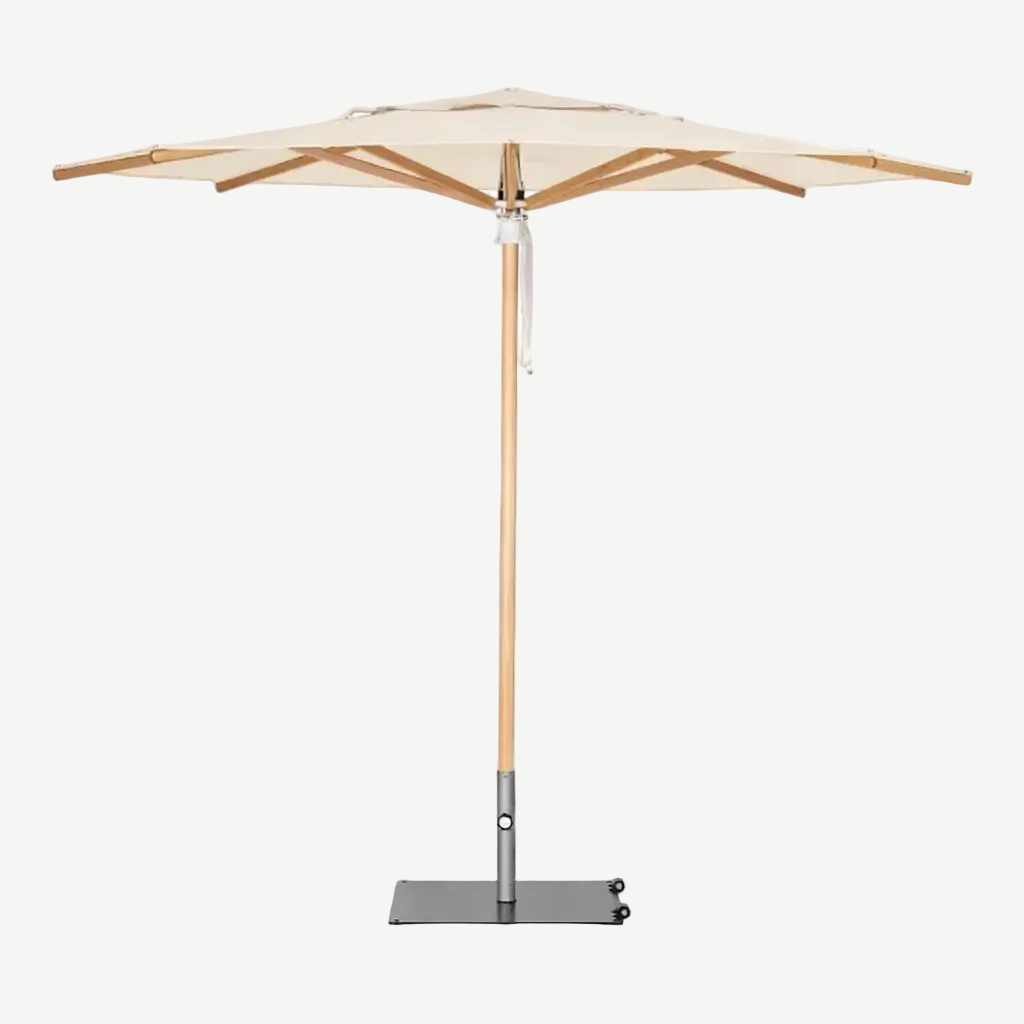 Pacific Eucalyptus Parasol (2" Pole) w/ Natural Canopy - 9ft