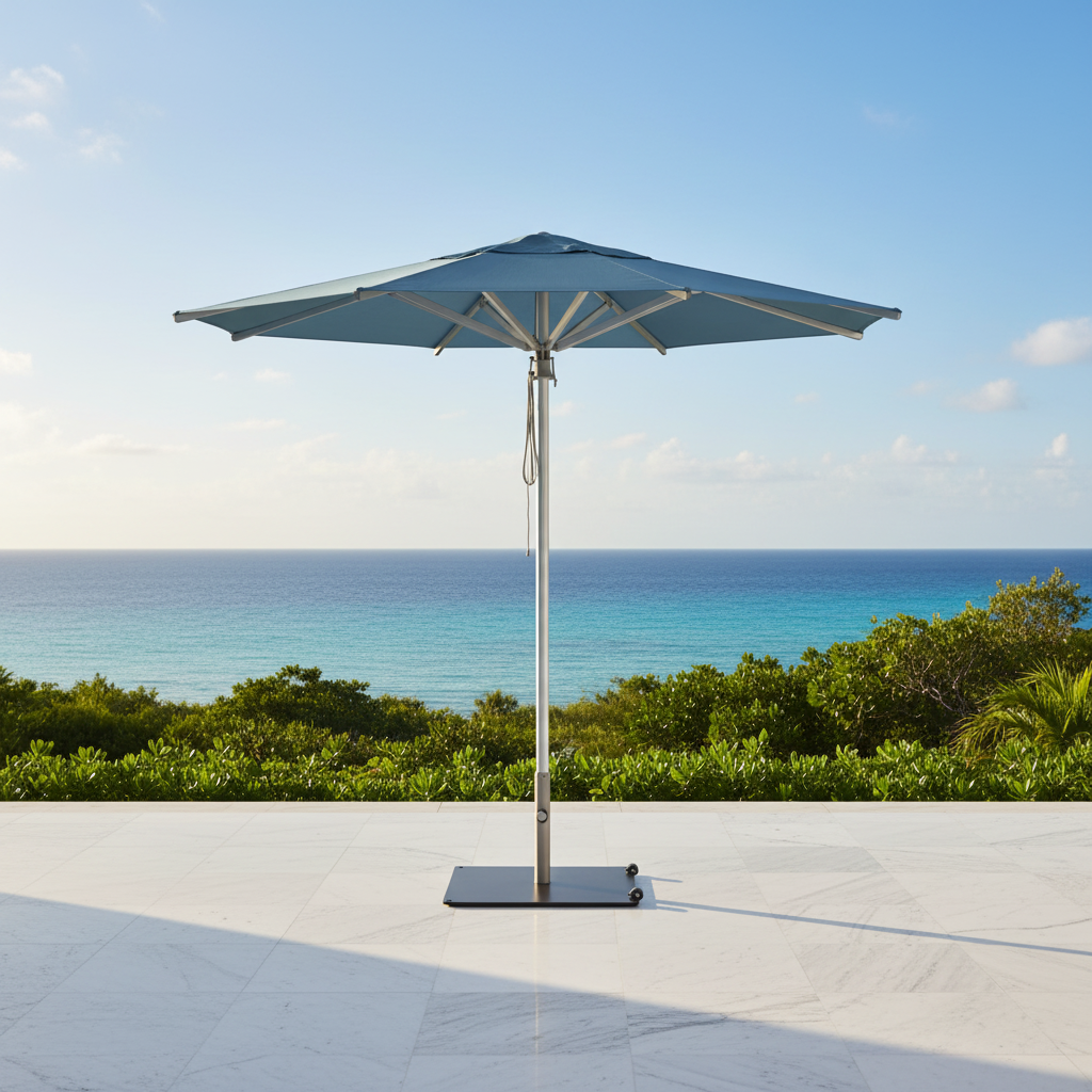 Elegance Aluminium Parasol (2" Pole) w/ Canopy - 10ft - QUICK SHIP