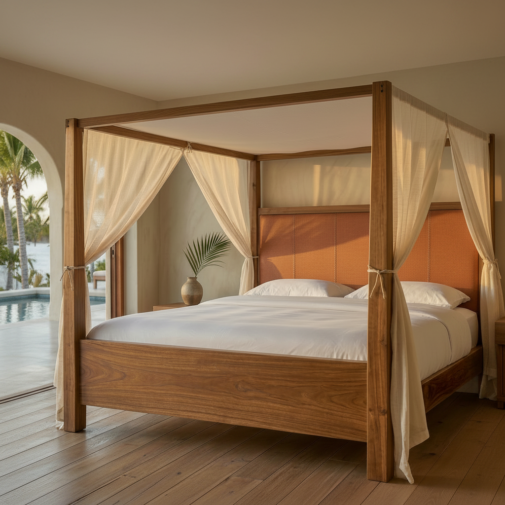 Yangon US King Size 4 Poster Bed
