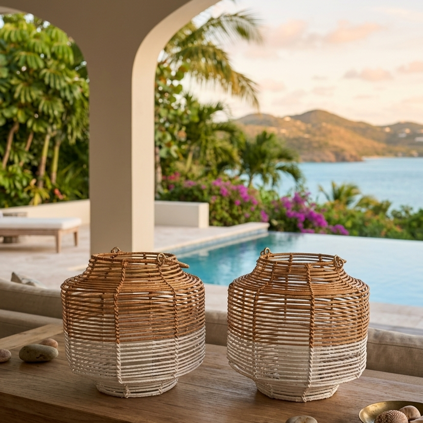 Rattan Lantern (Medium)