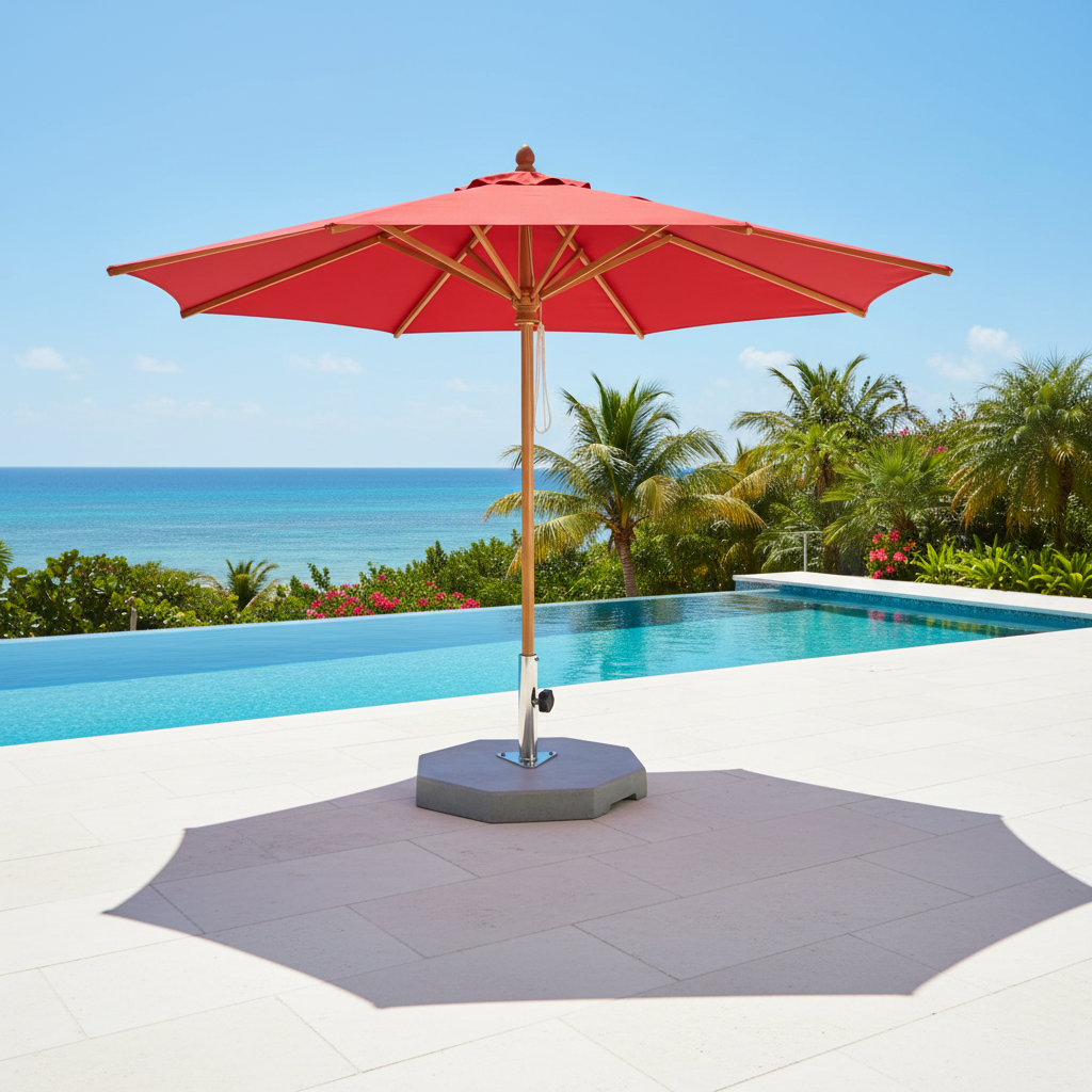 Safari Eucalyptus Parasol (2" Pole) w/ Canopy - 11.5ft - QUICK SHIP