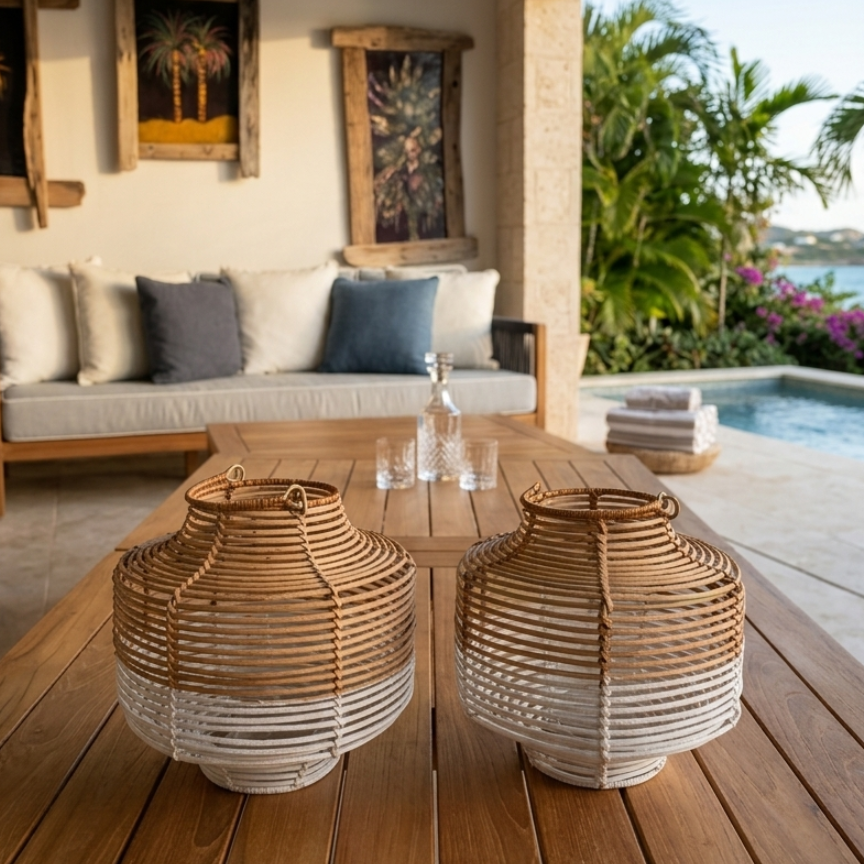 Rattan Lantern (Small)