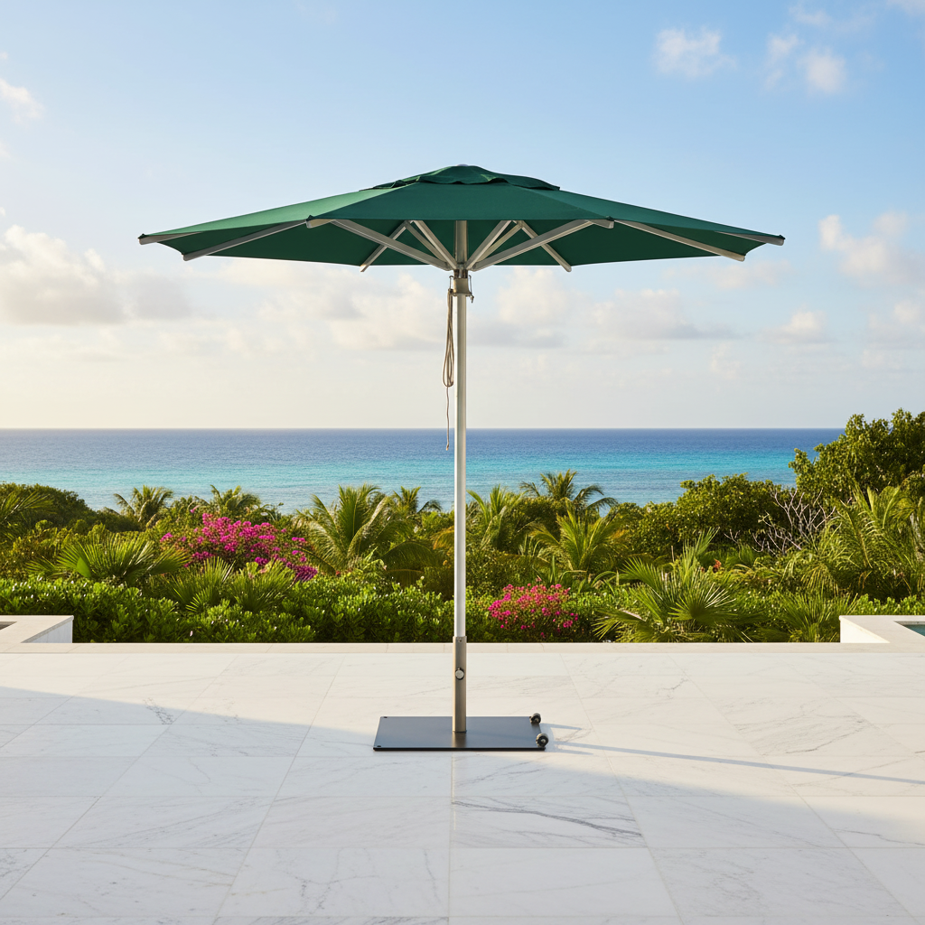 Elegance Aluminium Parasol (2" Pole) w/ Canopy - 11.5ft - QUICK SHIP