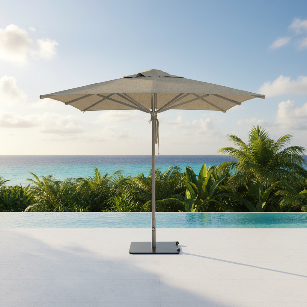 Elegance Aluminium Parasol (2" Pole) w/ Canopy - 11.5ft - QUICK SHIP