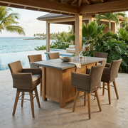 Zanzibar Swivel Bar Arm Chair