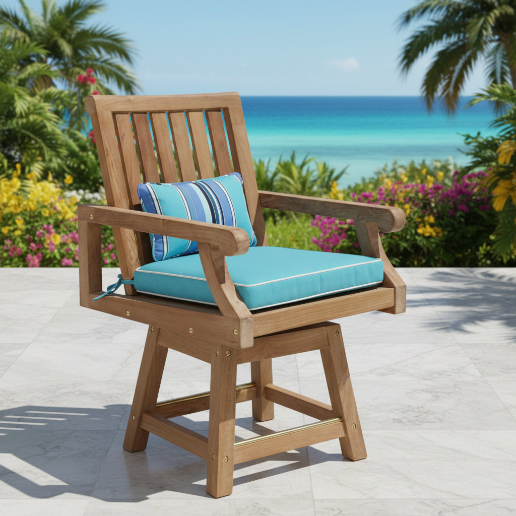 Kings Swivel Dining Arm Chair
