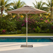 Inox 316 Stainless Steel Parasol (1.5" Pole) w/ Canopy - 10ft - QUICK SHIP