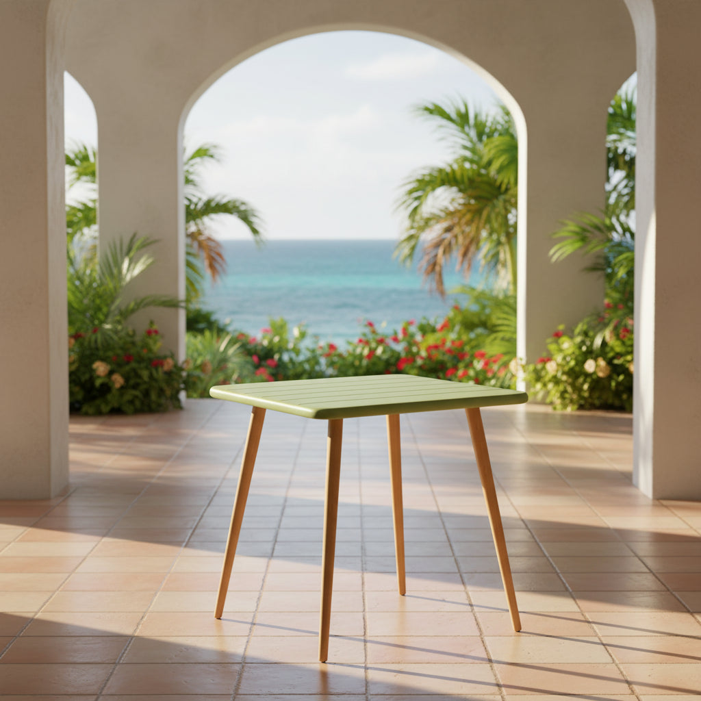 Nassau Square Table (Green) - Quick Ship