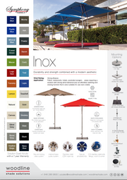 Inox 316 Stainless Steel Parasol (1.5" Pole) w/ Canopy - 10ft - QUICK SHIP