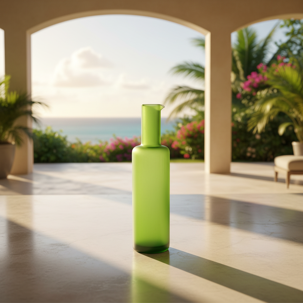 Flask Bottle - Milky Green