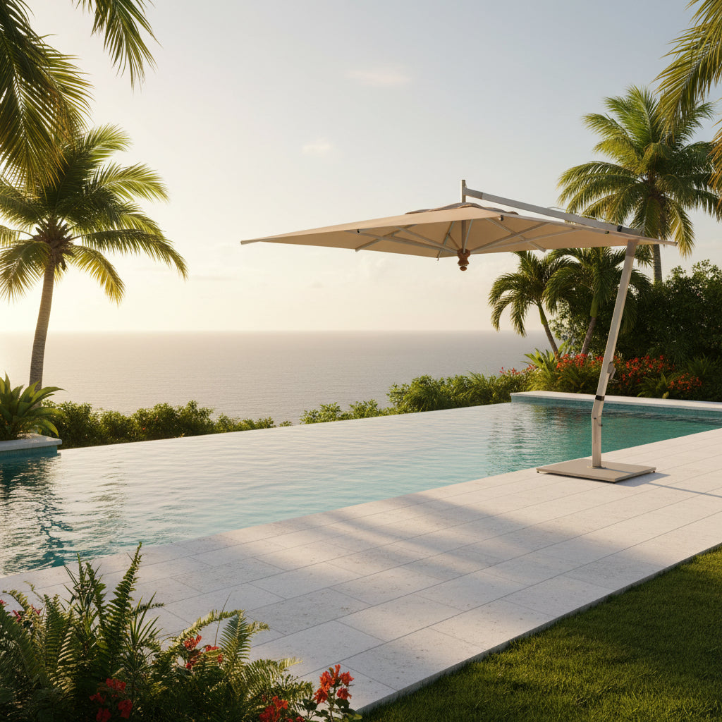 Pendulum Cantilever Parasol w/ Canopy - 11.5ft - QUICK SHIP