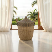 Seagrass Storage Basket - Blue