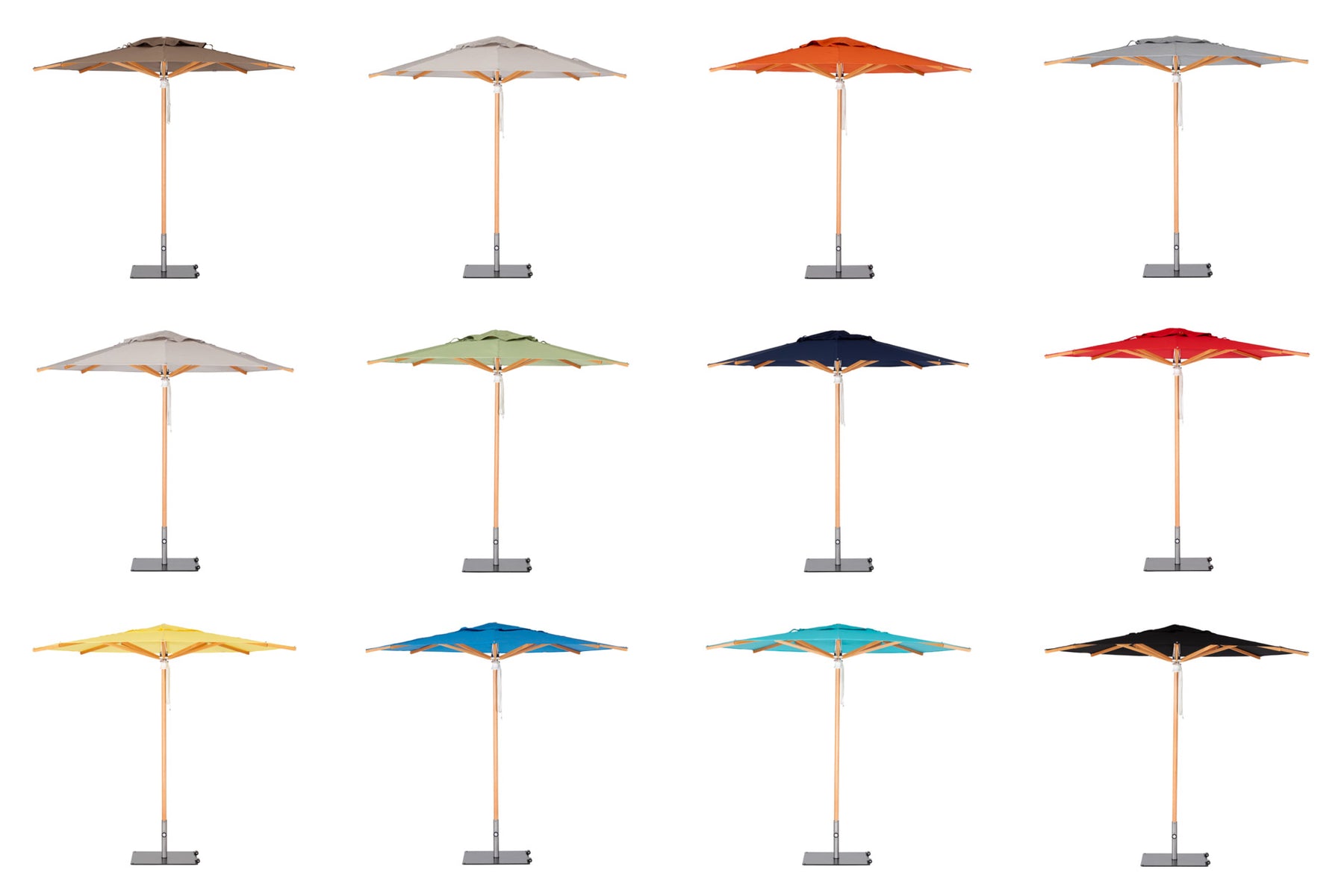 Pacific Eucalyptus Parasol (2" Pole) w/ Canopy - 11.5ft - QUICK SHIP