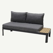 Portals Sectional 2 Seater Dark Sofa (Dark) - Quick Ship