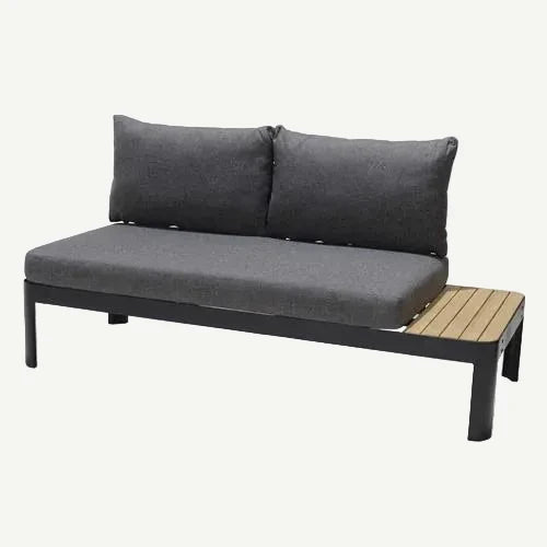 Portals Sectional 2 Seater Dark Sofa (Dark) - Quick Ship
