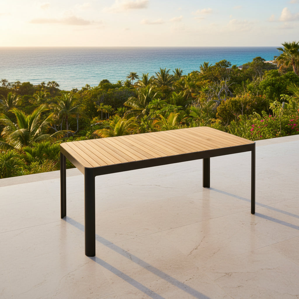 Portals Rectangular Table (Dark) - Quick Ship