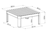 Portals Square Coffee Table (Light) - Quick Ship