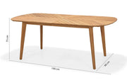 Jade Oval Dining Table - Quick Ship