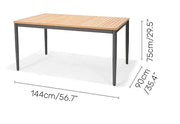 Topaz Rectangular Dining Table - Quick Ship