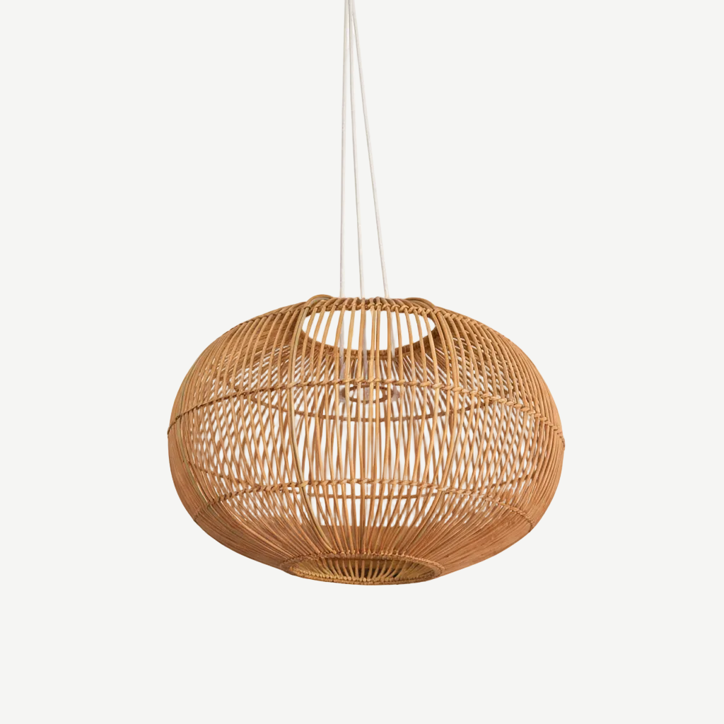 Rattan Lampshade - Wide